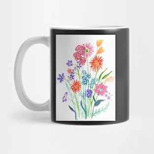 Bright Spring Colourful Florals Mug